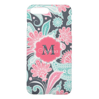 Elegant trendy paisley floral pattern illustration iPhone 8 plus/7 plus case