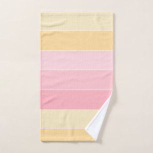 Elegant Trendy Pink Purple Yellow White Colors Hand Towel