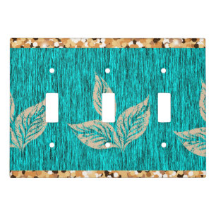 Elegant Trendy Teal Light Switch Cover