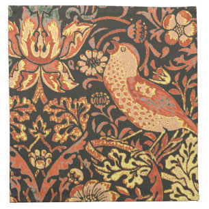 Elegant Trendy William Morris Cloth Cocktail Napkin