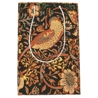 Elegant Trendy William Morris Paper Napkin Medium Gift Bag