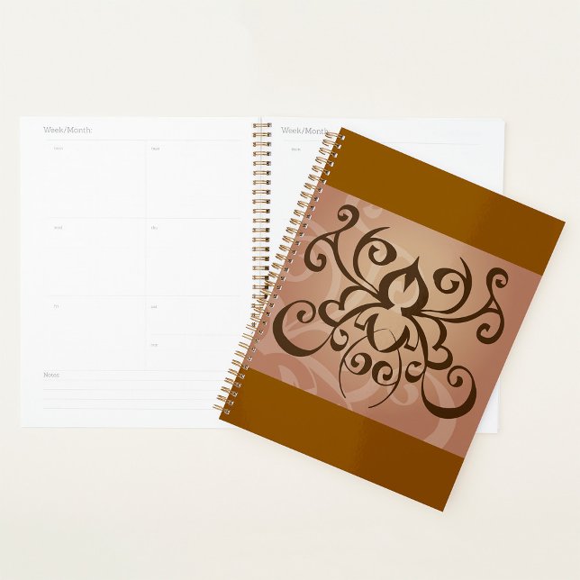 Elegant Tribal Swirl Tattoo Style  Planner (Creator Uploaded)
