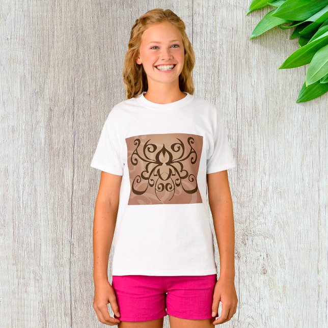 Elegant Tribal Swirl Tattoo Style  T-Shirt (Creator Uploaded)