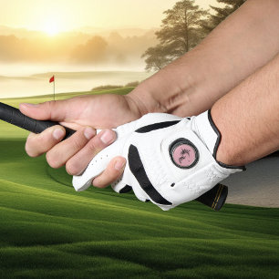 Elegant Tribal Unicorn Black Ink Fantasy  Golf Glove