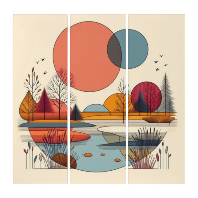 Elegant Triptych Art – Transform Your Space with  (Front)