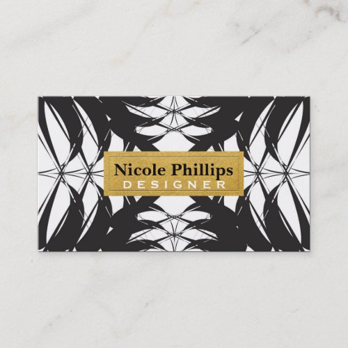 Elegant Tropical Abstract Pineapple Business Card