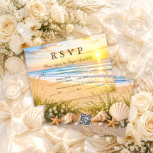 Elegant Tropical Blue Ocean Waves Beach Wedding