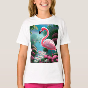 Elegant Tropical Flamingo-70852 T-Shirt