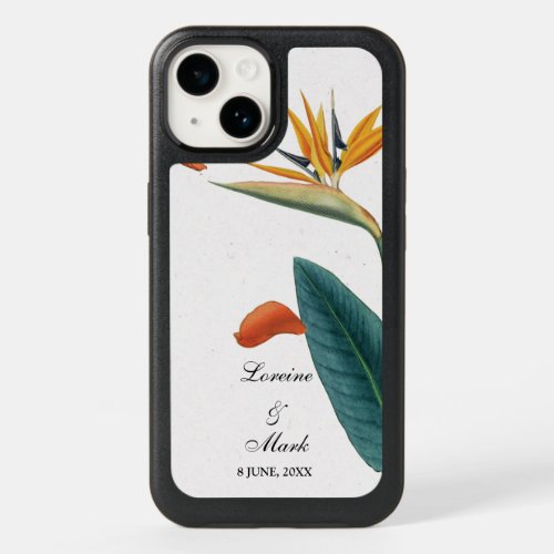 Elegant Tropical Floral Wedding OtterBox iPhone 14 Case