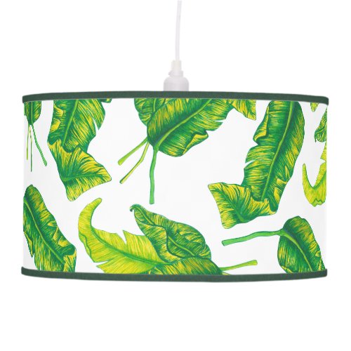 Elegant Tropical Island Leaves Ceiling Lamp