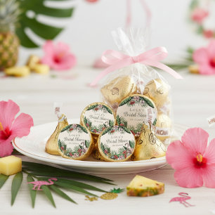 Elegant Tropical Ivory Bridal Shower Hershey®'s Kisses®