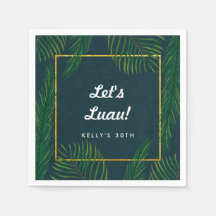 Elegant Tropical Luau Napkins