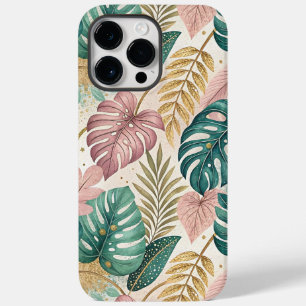 Elegant Tropical Monsteras Boho Case-Mate iPhone 14 Pro Max Case