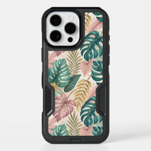 Elegant Tropical Monsteras Boho iPhone 16 Pro Max Case