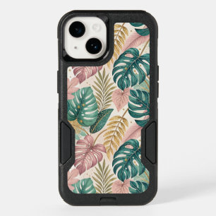 Elegant Tropical Monsteras Boho OtterBox iPhone 14 Case