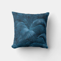 Elegant Tropical Palm Tree Pattern | Blue Azure