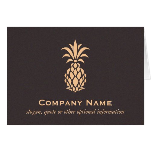 Elegant Tropical Pineapple Logo
