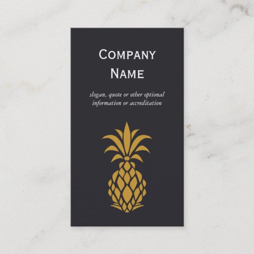 Customizable Pineapple Business Card