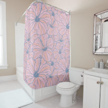 Elegant Tropical Pink Floral Hibiscus Pattern |