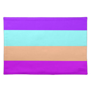 Elegant Tropical Striped Cloth Placemat