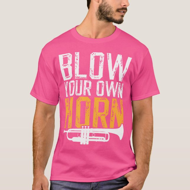 Elegant Trumpet Player Jazz Orchestra Marching Ban T-Shirt (Front)