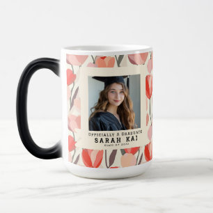Elegant Tulip Floral High School Grad Color Morph Mug