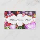Elegant Tulips Floral Photography Bisness Card at Zazzle