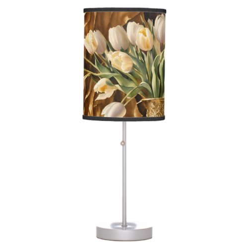 Elegant Tulips  Table Lamp