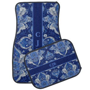 Elegant Turkish Persian Blues Car Floor Mats