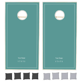 Elegant Turquoise family  Cornhole Set