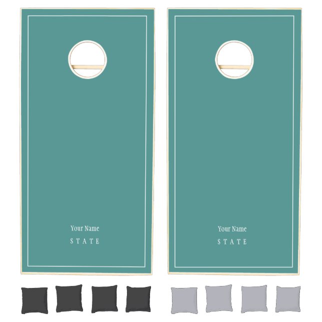 Elegant Turquoise family  Cornhole Set (Set)