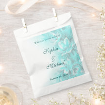 Elegant turquoise floral wedding