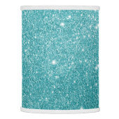 Elegant turquoise glitter lamp shade (Left)