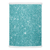 Elegant turquoise glitter lamp shade (Right)