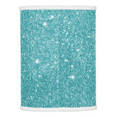 Elegant turquoise glitter lamp shade (Back)