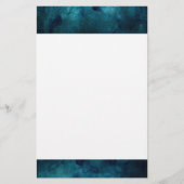 Elegant Turquoise Mandala Watercolor Pattern (Front)