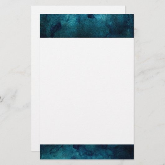 Elegant Turquoise Mandala Watercolor Pattern (Front/Back)