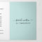 Elegant Turquoise Modern Business Brochure