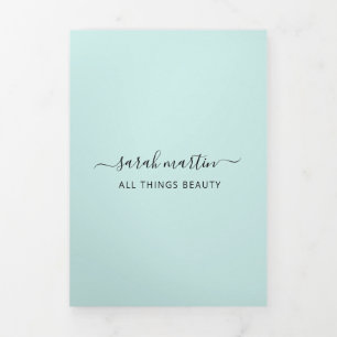 Elegant Turquoise Modern Business Brochure