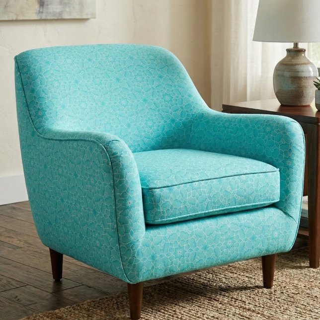 Elegant Turquoise Moroccan Mosaic Geometric Fabric (Creator Uploaded)