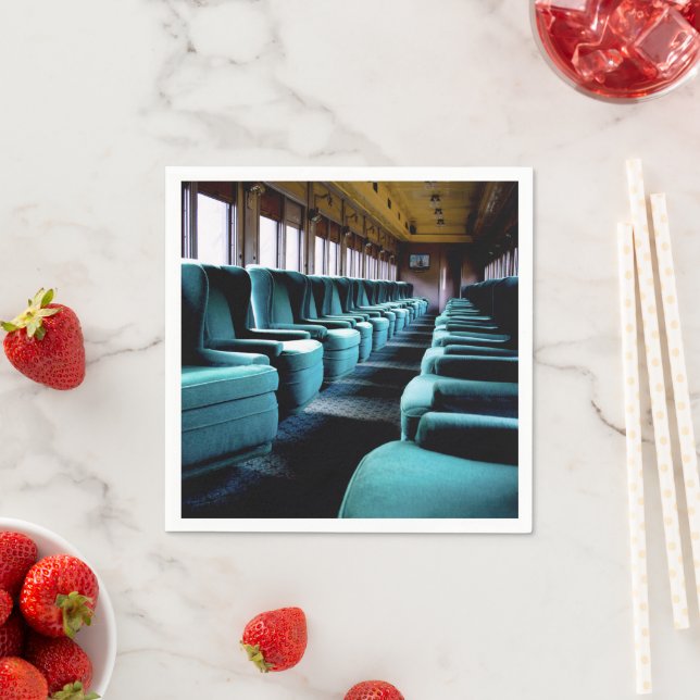 Elegant Turquoise Seats Napkins (Insitu)