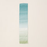 Elegant Turquoise Teal Green Watercolor Ombre Scarf<br><div class="desc">Original Digital Ombre Watercolor from La Bella Rue. Teal and Green Ombre. For inquiries about custom design changes by the independent designer please email paula@labellarue.com BEFORE you customize or place an order.</div>