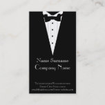 elegant tuxedo business card