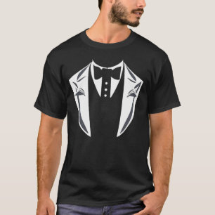 Elegant Tuxedo White Funny Men's T-Shirt