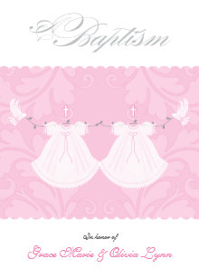 twins baptism christening invitations zazzle
