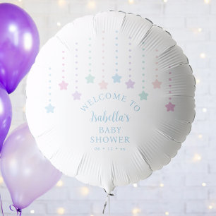 Elegant Twinkle Little Stars Baby Shower Welcome Balloon