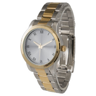 Elegant Two-Tone Silver and Gold Wristwatch