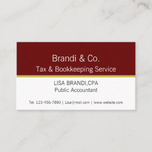 Elegant Two Toned Template Business Card