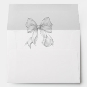 Elegant, tying the knot bridal showe envelope