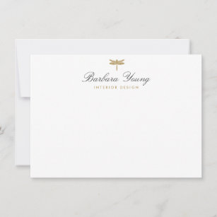 Personalized Dragonfly Note Cards